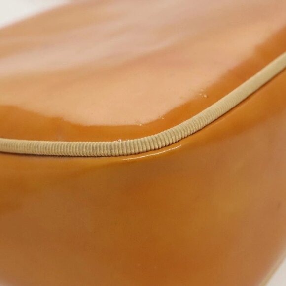 Salvatore Ferragamo Shoulder Bag Patent leather Gold Beige Auth 98765 - Picture 4 of 16